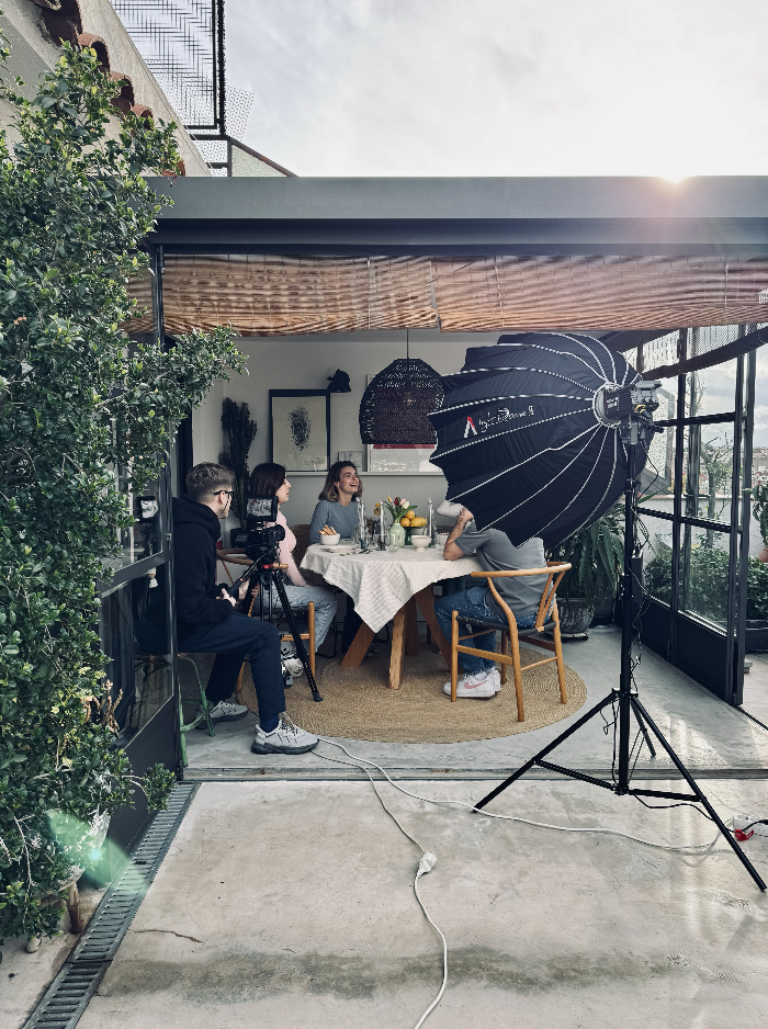 Behind the scenes photo